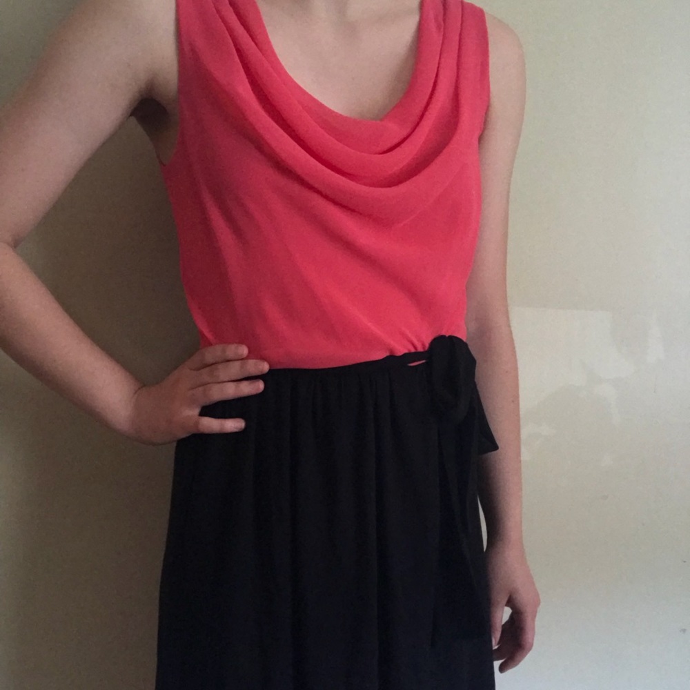 EXPRESS Pink & Black dress